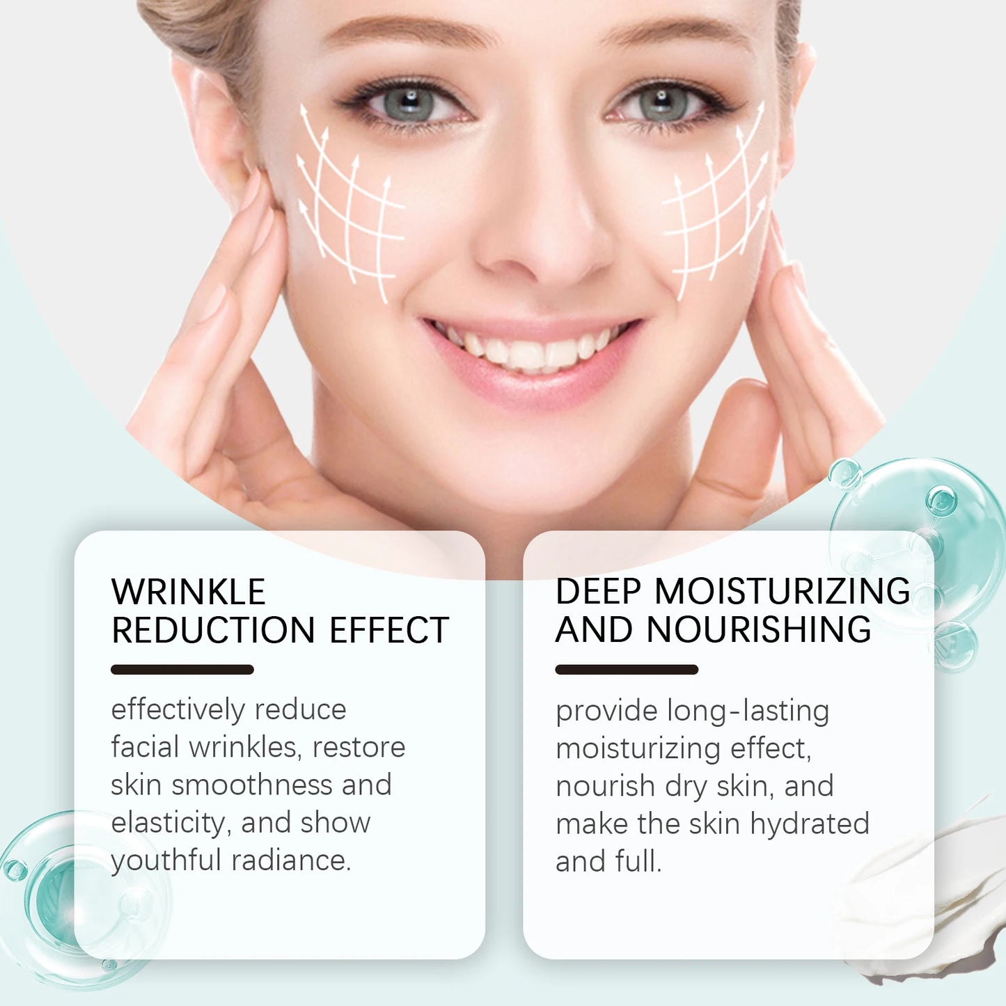 Collagen Firming Facial Cream Renewal Deep Nourish Reduce Dark Spots Freckles Brightening Smooth Skin Lifting Firming Cream