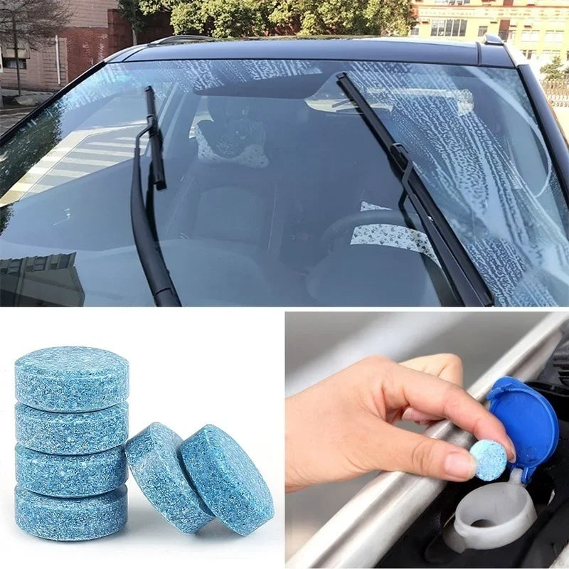 10 Pcs Glass Washer Solid Cleaner Tablet Car Solid Wiper Window Cleaning Windshield Glass Washer Effervescent Tablets