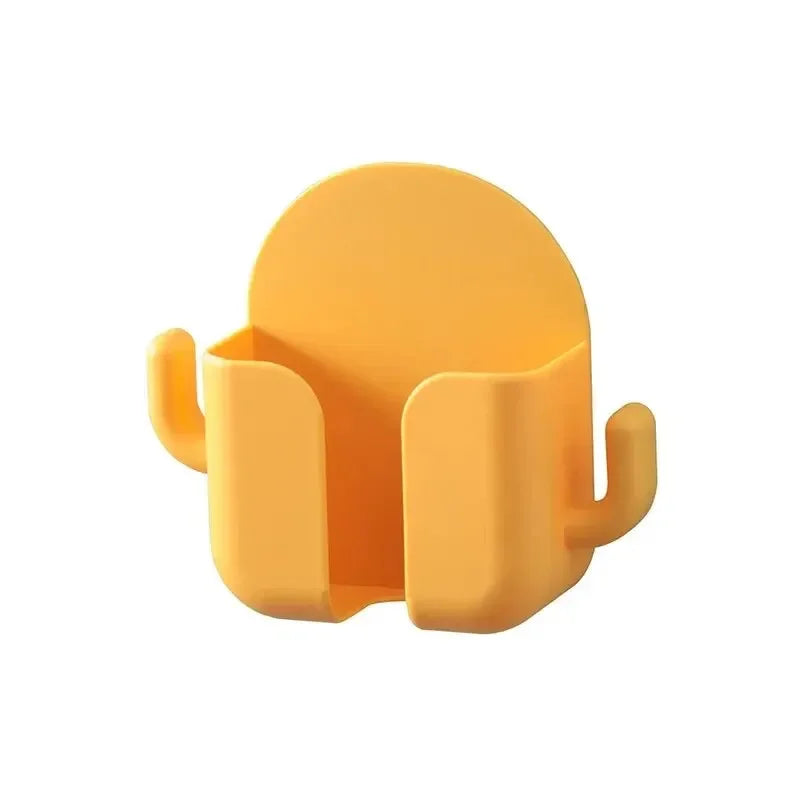 1pcs Punch-free Mobile Phone Holder Wall Mount Stand Remote Control Organizer Storage Box Charging Bedside Container Rack Gift