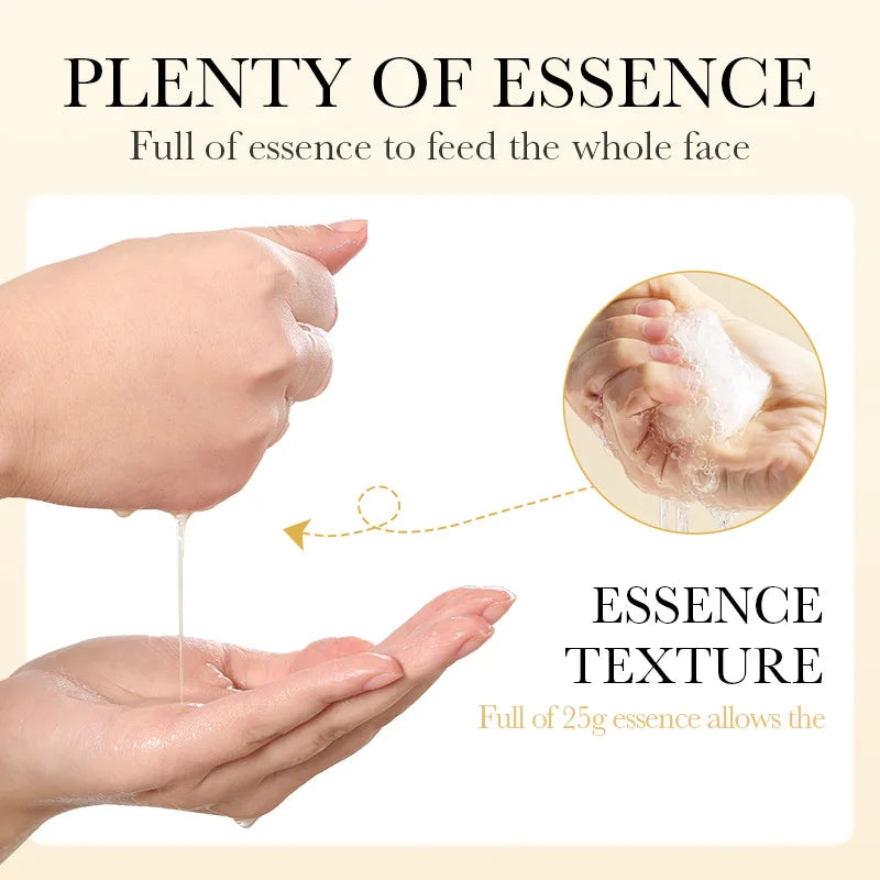 10pcs SAODER 24K Gold Facial Masks Face skincare Firming Moisturizing Nourishing Hydrating Face Mask Facial Skin Care Products