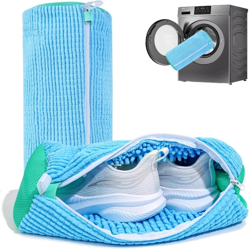 Reusable Shoe Cleaning Bags for Washer and Dryer Shoe Washer Laundry Bags Stain Cleaning Kit for Sneakers Tennis Shoes