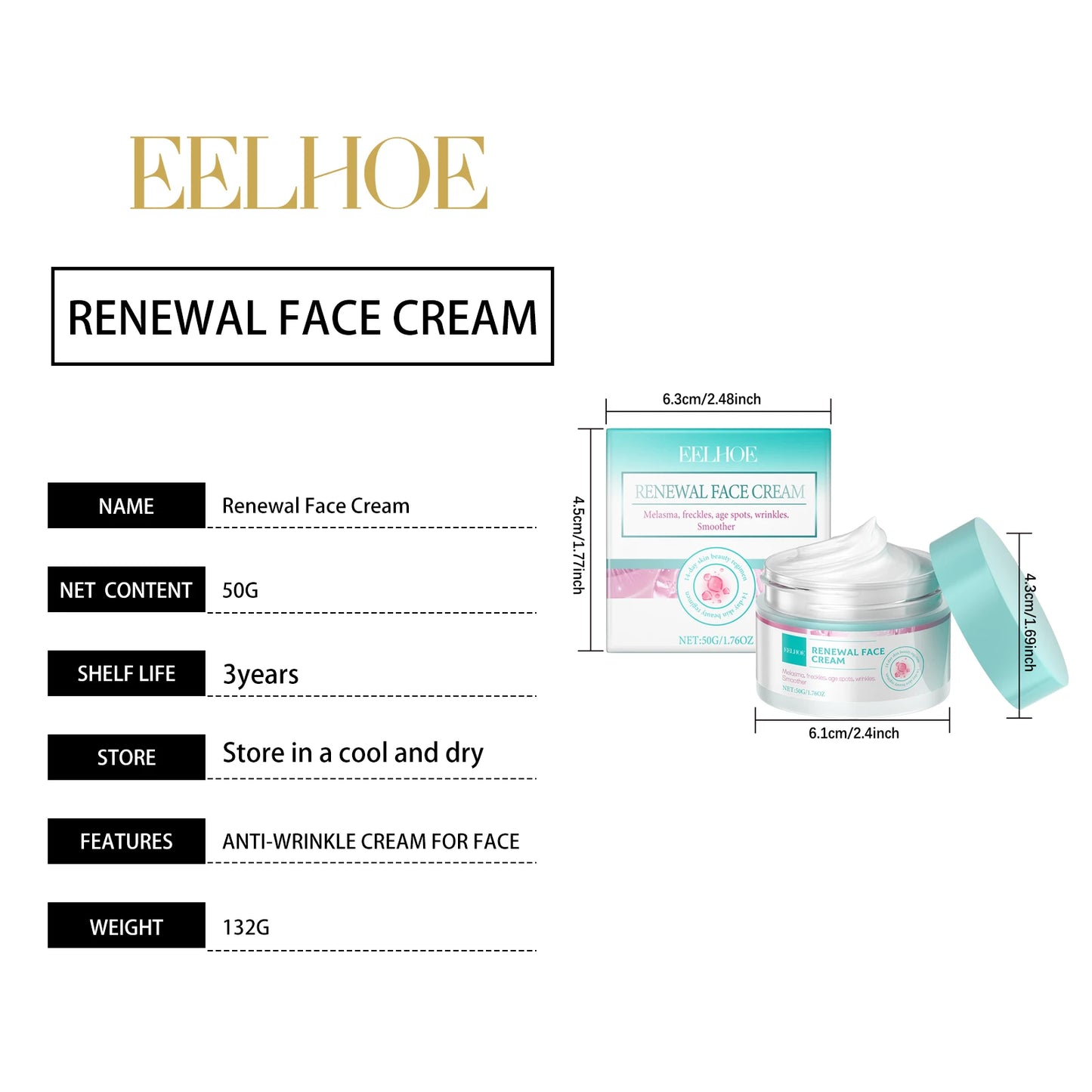 Collagen Firming Facial Cream Renewal Deep Nourish Reduce Dark Spots Freckles Brightening Smooth Skin Lifting Firming Cream