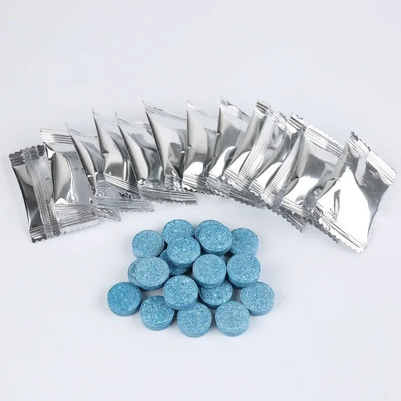 10 Pcs Glass Washer Solid Cleaner Tablet Car Solid Wiper Window Cleaning Windshield Glass Washer Effervescent Tablets