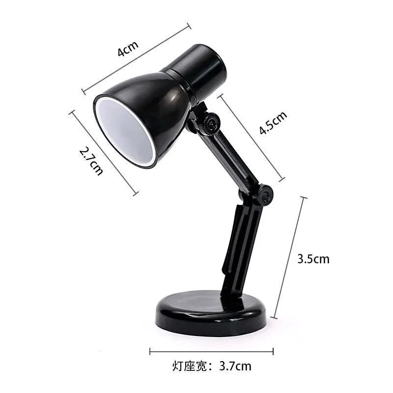 LED Mini Desk Lamp Foldable Magnetic Night Light Bedroom Study Reading Book Lamps With Clip Eye Protection Bedside Lights