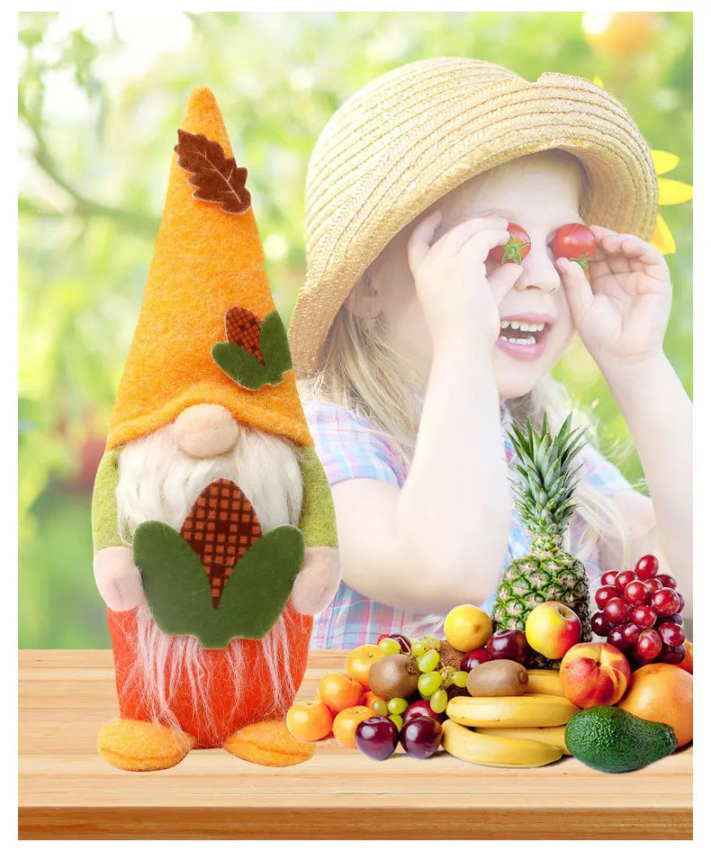 1 pc, Thanksgiving Christmas Gnome Home Decoration, Fall Harvest Gnome Plush Table Decoration Fall Holiday Kitchen Thanksgiving