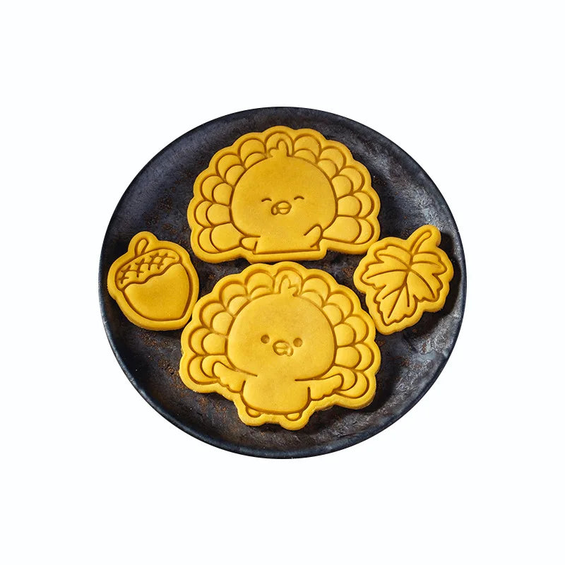 Thanksgiving Theme Cookie Molds Fondant Cutter Pastry Decoration Mold Kitchen DIY Baking Supplies