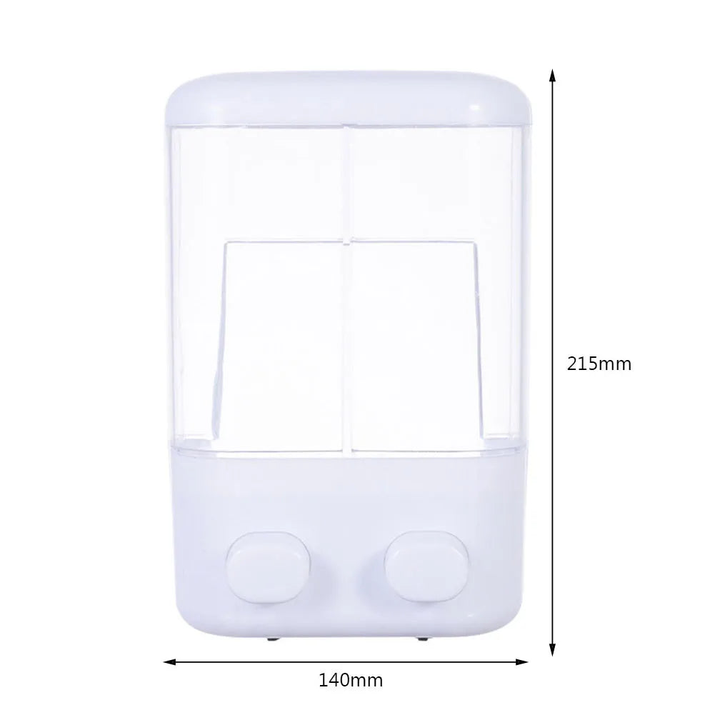 500/1000ML Wall Mount Hand Soap Shampoo Dispenser Non-Perforating Soap Dispenser Containers for Home Hotel Bathroom Washroom