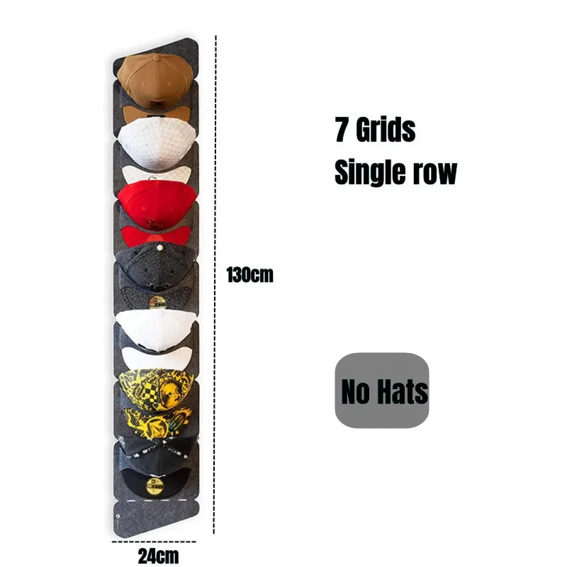 Felt Hat Storage Rack Cap Holder Wall Bag Clip Organizador Closet Baseball Peaked Travel Cap Organizer Wall Mount Hat Racks New
