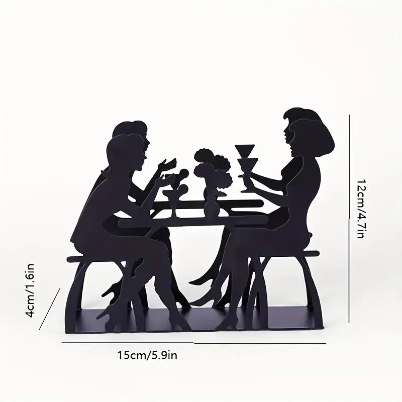 Black Paper Towel Holder Cake Tissue Storage Rack Toilet Napkin for Table Modern Home Decor