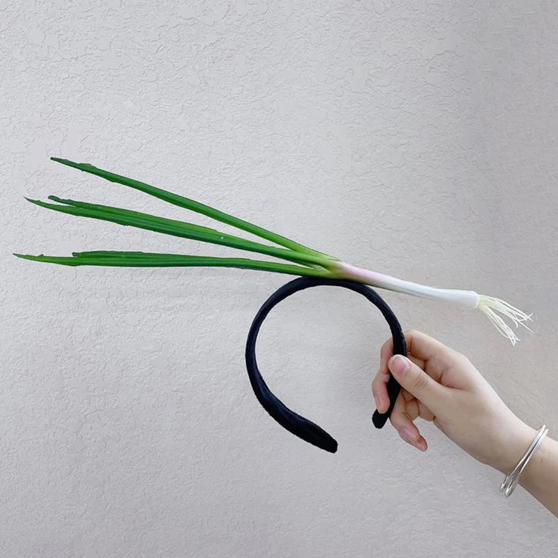 Funny Simulated Fruit Vegetable Hair Hoop Bread Carrot Banana Hairband Pepper Headband Birthday Cosplay Halloween Headwear