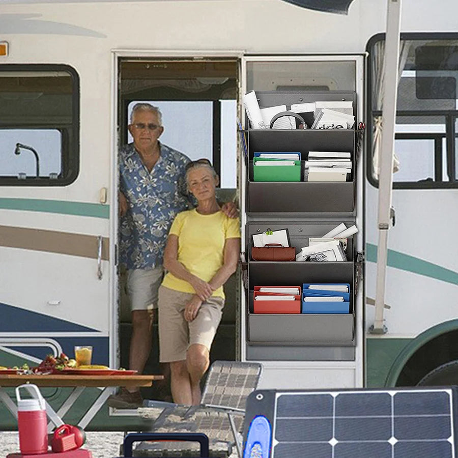 Over Door Hanging Organizer Shoe Storage Bag Multi-Pocket RV Wall Mount No Tools Space Saving Utility