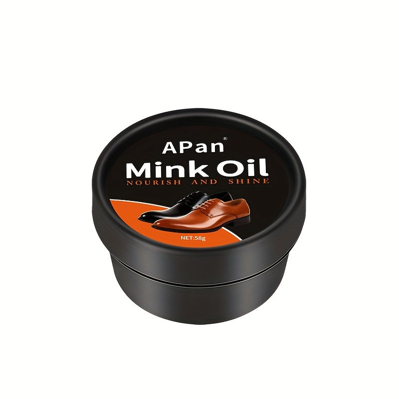 58g Leather Balm shoe polish cream Leather Repair Cream Shoe Care boot wax Waterproof Mink Oil for leather