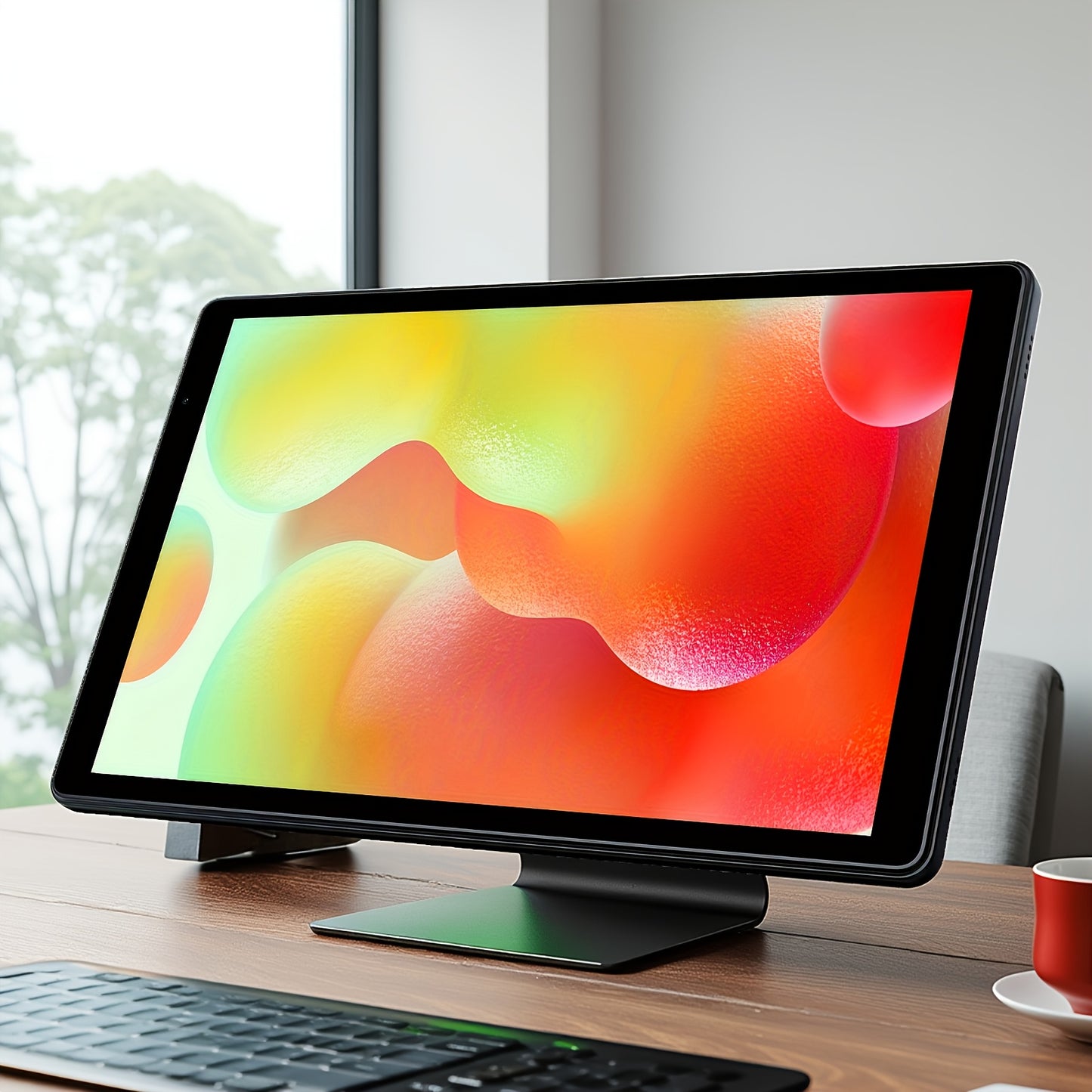 PRITOM Android 15 Tablet, 10.1-Inch, 8GB RAM (3GB + 5GB Expandable), 32GB Storage, 2-In-1 Tablet, Optional Keyboard, Mouse, Protective Case And Stylus, 6000Mah Battery, Supports 1TB Expandable Storage, Penta-Core Processor, C