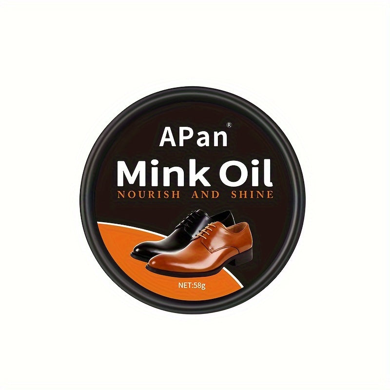 58g Leather Balm shoe polish cream Leather Repair Cream Shoe Care boot wax Waterproof Mink Oil for leather