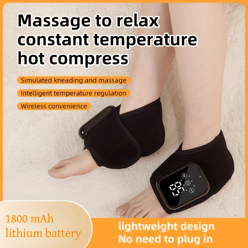 Electric Heated Foot And Joint Massager with Warming And Hot Compress Features, Adjustable in Three Temperature Settings, Providing Comfortable Vibrations for Home Use, Especially for The Knees.