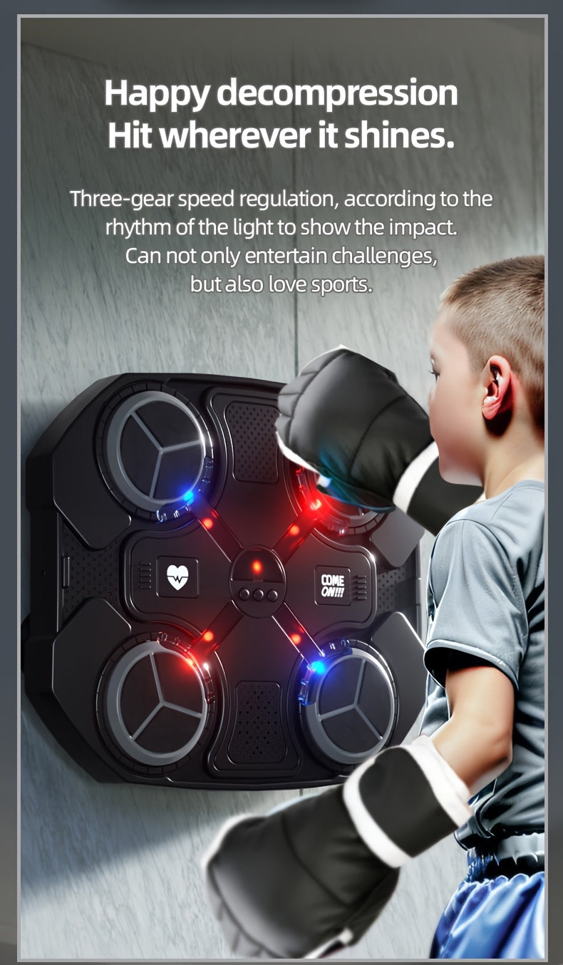 Smart Adult Music Boxing Machine Wall Target Punching Bag Fitness Training Equipment Electronic Reaction Target, Best for Christmas, Perfect for Thanksgiving, Boxing Equipment, Music Boxing Machine, Punching/boxing Bag