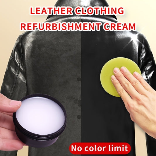 Leather Revival Cream Set - 58g All-in-One Treatment Oil for Jackets, Shoes, Bags, No Color Limit, 3 Year Shelf Life, Moisturizing, Protecting, Restoring, and Polishing Leather Goods